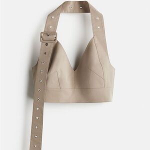 Rokh x H&M twill bra top size Med NWT